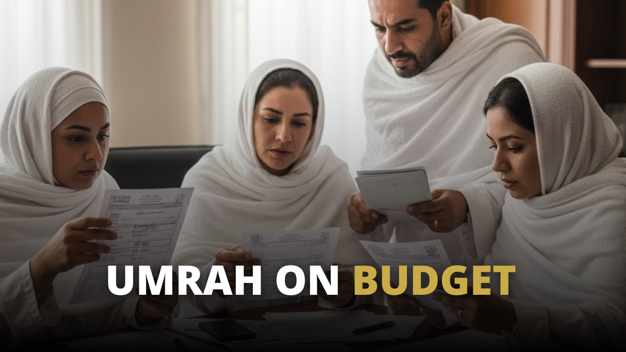 Family Looking At Cheap Umrah Package