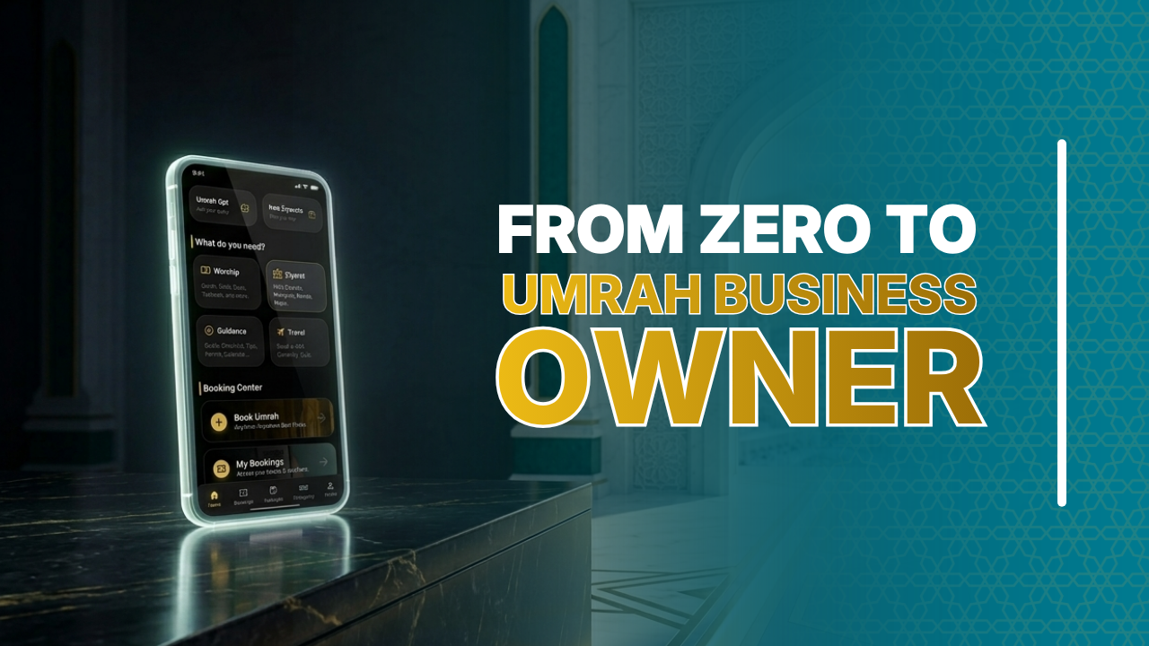 Umrah Center App On a Phone
