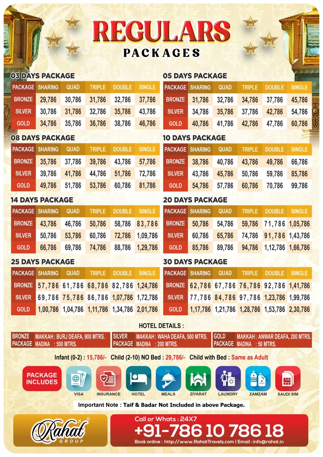 Regular Umrah Land Package