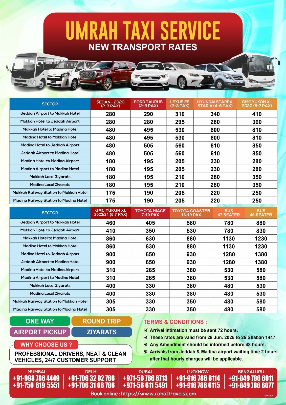 Umrah Transport Rate