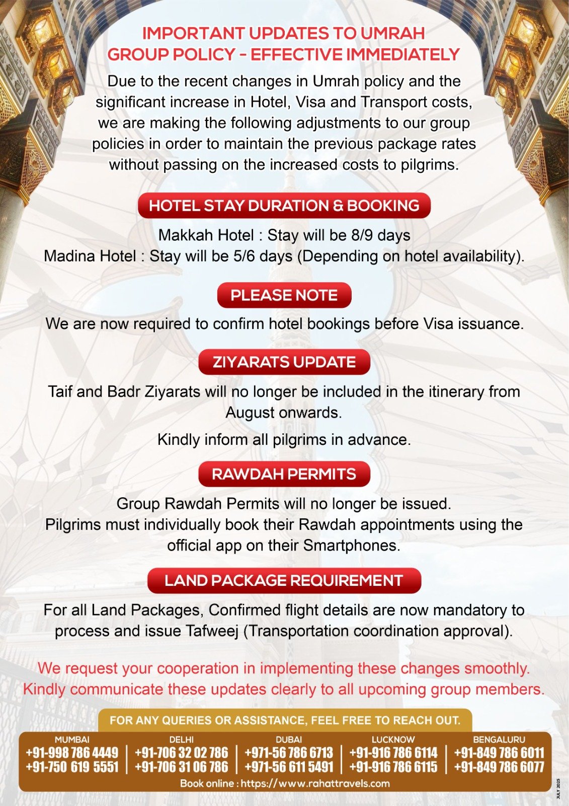 Umrah Important Notice