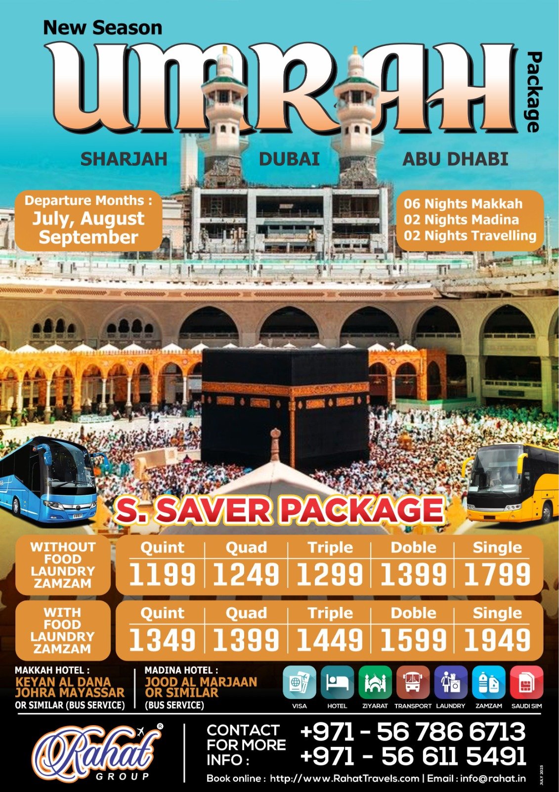 Umrah Package From Dubai By Bus Super Saver