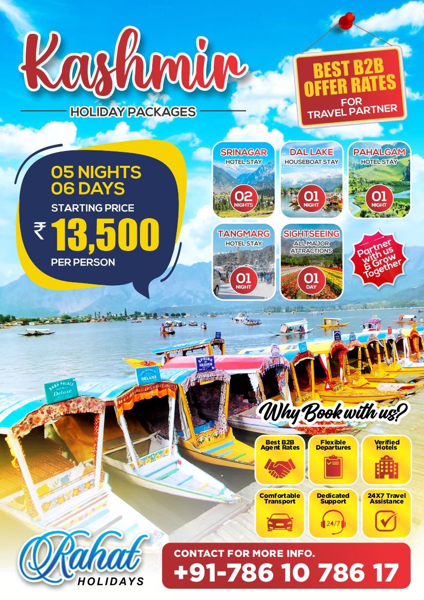 5 Nights 6 days Kashmir Package