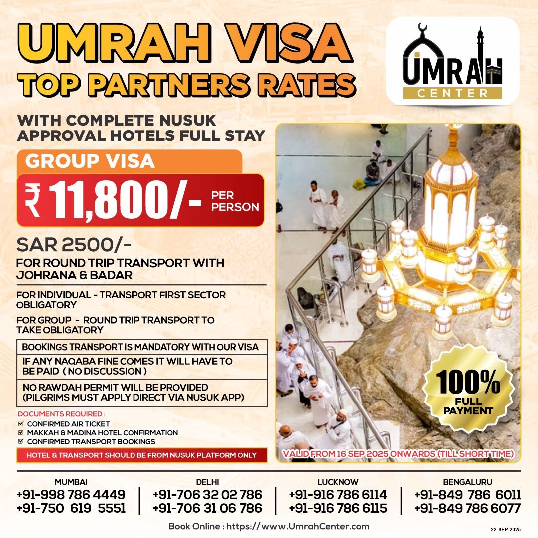 Umrah Visa Top Partners Rates